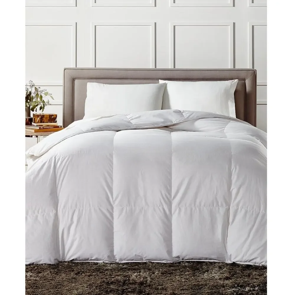 Charter Club Premium White Down Comforter King Medium Weight 600 Fill Power RDS